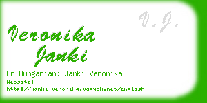 veronika janki business card